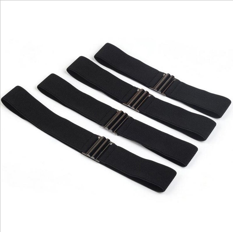 YYXR Womens Black Vintage Plus Elastic Stretchy Waist Cinch Trimmer Belt Size XL - Image 5